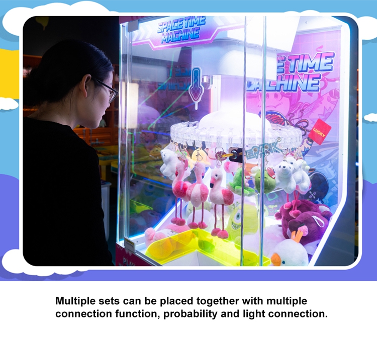 Coin Operated Gift Games Machine Lucky Wheel Clip Sticker Card Skill Claw Machine details