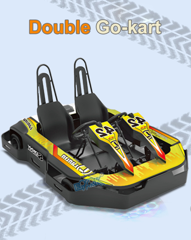 Double Go Kart Kids Go Karting Car supplier