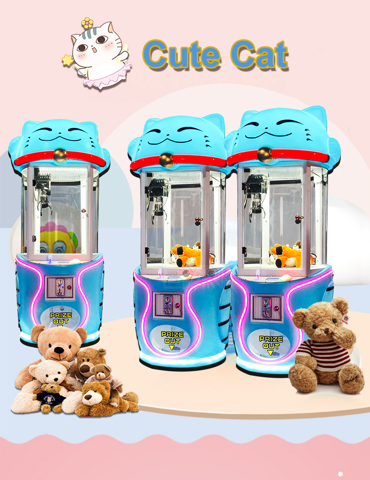 Coin Operated Arcade Toy Vending Machine Toy Grabber Machine Crane Claw Machine supplier