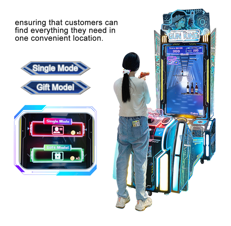 New Arrival Indoor Entertainment 2 Player Interactive Arcade Top Gun Coin Operated Gun Shooting Game Machine manufacture