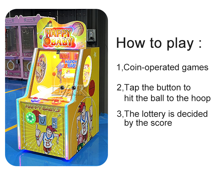 Coin Pusher Gaming Machine Happy Baby 3 Arcade Basketball Game Machine supplier