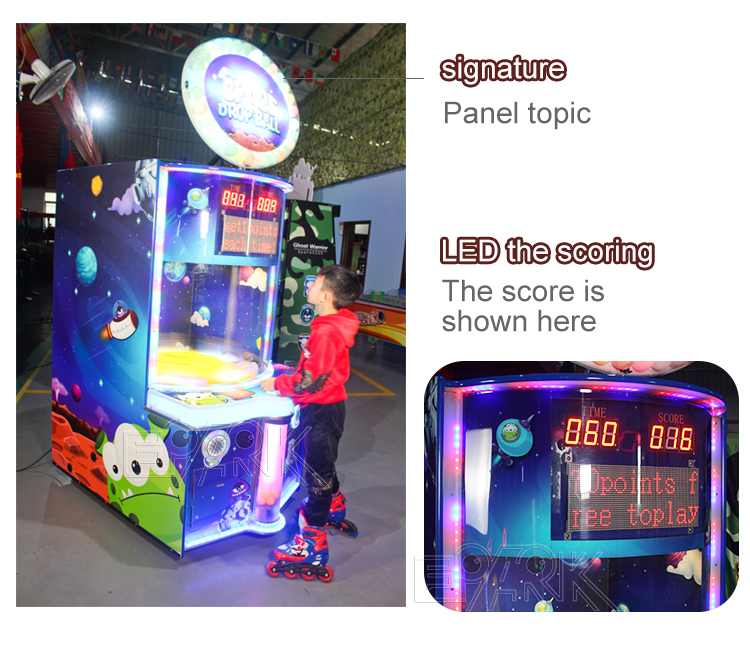 Coin Operated Space Bouncing Ball Game Lottery Game Redemption Game Machine supplier