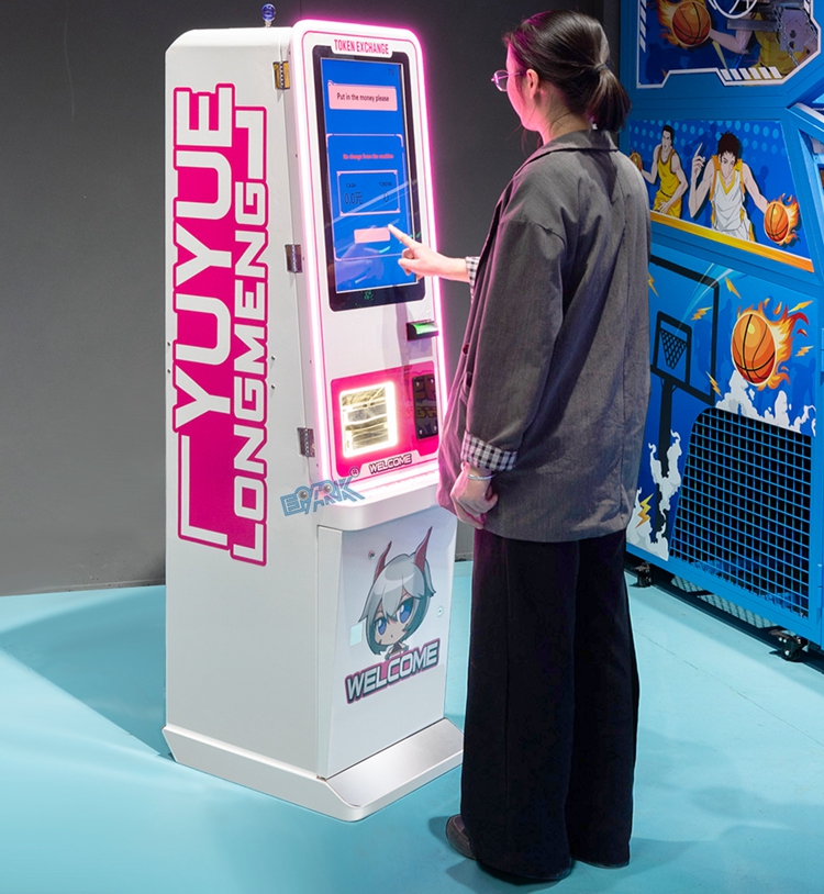 Customized Automatic Arcade Token Machine Vending Machine Coin Changer/Bill to Coin Changer Machine For Game Center factory