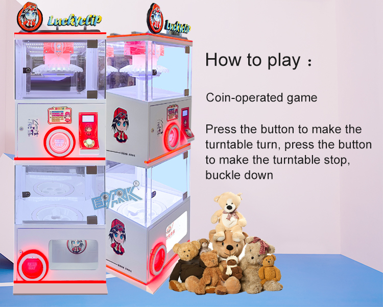 Claw Machine Toy For Children Lucky Clip Game Coin Operated Arcade Machines factory