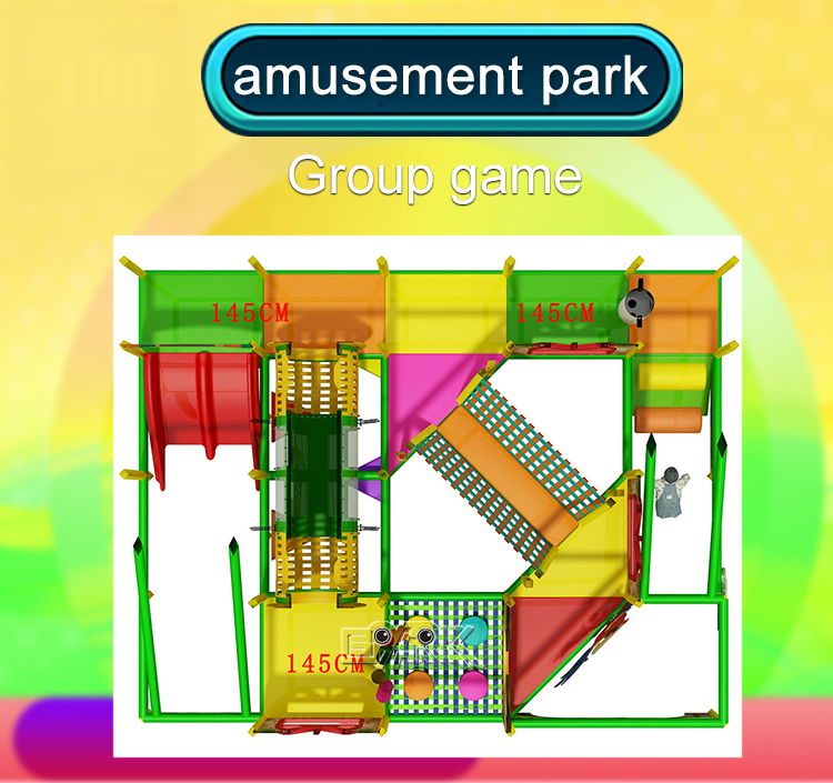 Custom Design Indoor Playground 150 Square Meters Soft Play Equipment Ball Pool Amusement Rides factory