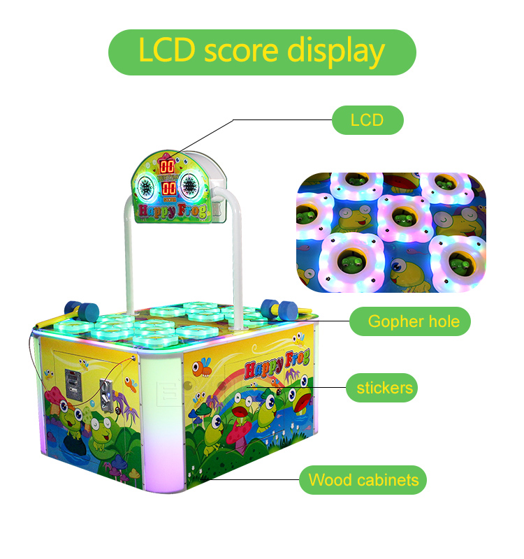 Hitting Hammer Games 2 Player Hit Hammer Competition Games Lottery Ticket Machine manufacture