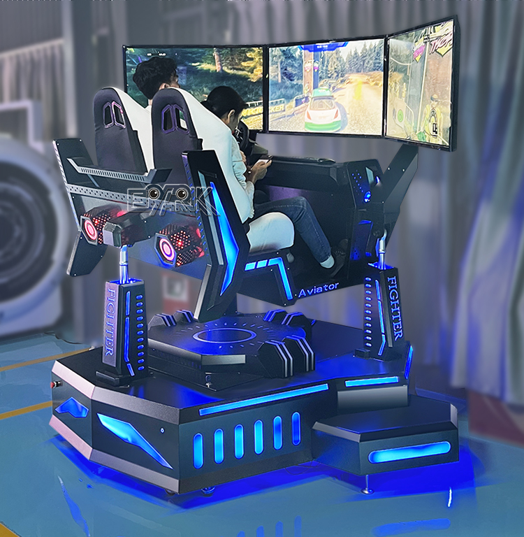 6 Dof Motion Platform For Driving Simulator Hydraulic Racing Simulator 4d 2 Players Vr Car Racing Game Machine Simulator manufacture