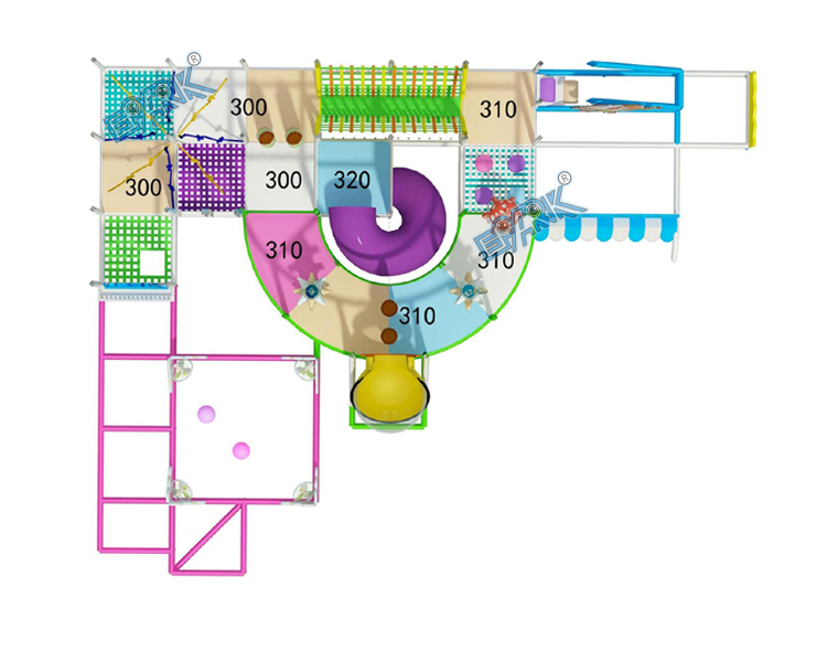 Small Indoor Playground New Model Soft Playground For Kids Softplay Naughty Castle factory