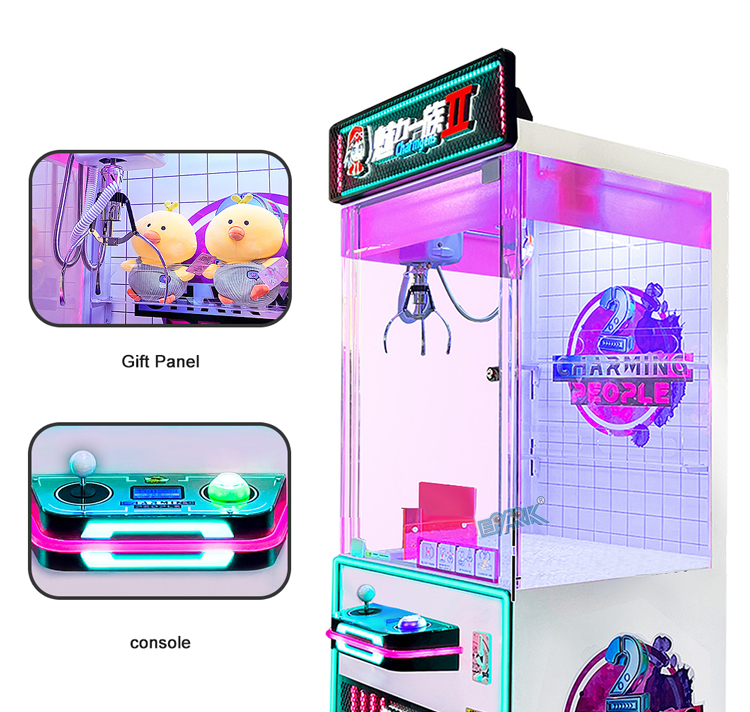 Coin Operated Arcade Doll Crane Toy Catcher Prize Arcade Game Machines Plush Crane Claw Machine manufacture