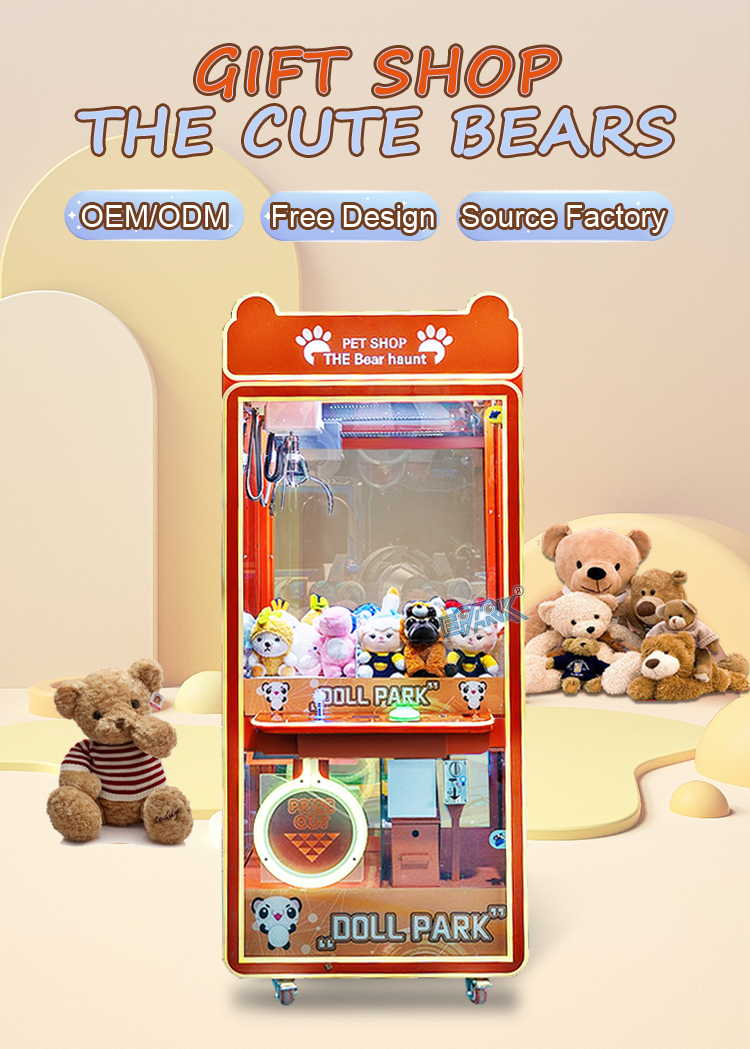 Coin Operated Arcade Toy Claw Machine Crane Machine manufacture