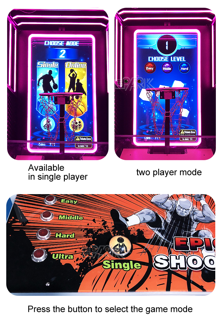 Arcade Street Basketball Game Machine Indoor Adults Screen Basketball Storm Game Epic Shooter Basketball manufacture