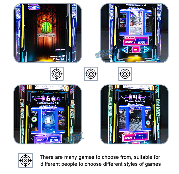 New Arrival Indoor Entertainment 2 Player Interactive Arcade Top Gun Coin Operated Gun Shooting Game Machine supplier