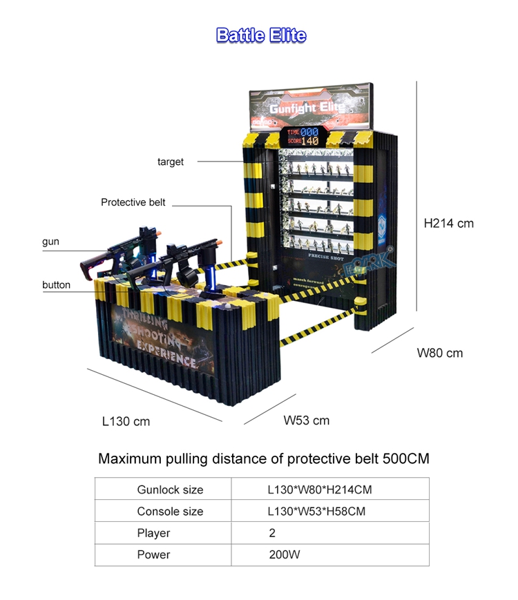 Shooting Game Shooting Arcade Game Machine For Adults Video Game factory