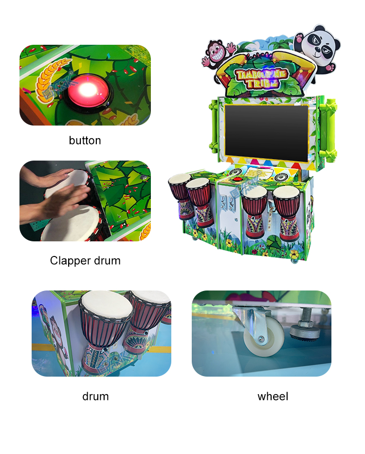 Entertainment Equipment Children's Amusement Park Drummer Arcade Beat Drum Video Game Machine details