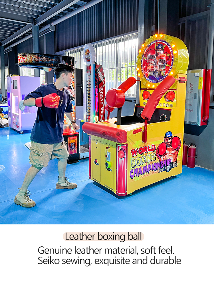 Arcade World Boxing Championship Games Machine Amusement Park Redemption Tickets Game Coin Operated Arcade Machine manufacture