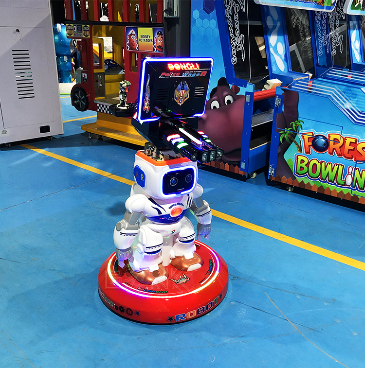 Amusement Park New Coin Operated Arcade Game AR Robot Kids Shooting Gun Game Machine factory
