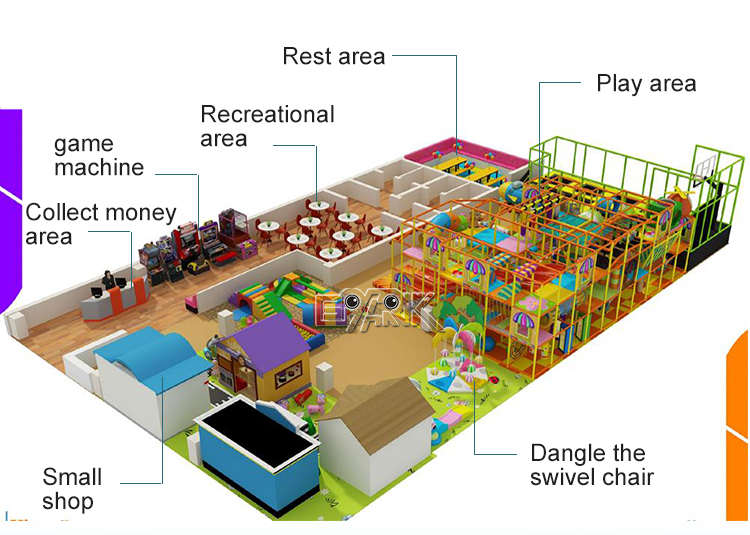 Kids Play Centre Children'S Playground Indoor Playground Equipment factory