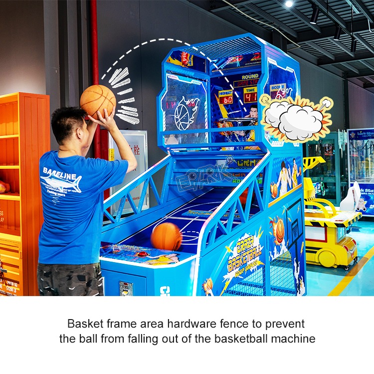 Coin Operated Arcade Crazy Basketball Game Machine Indoor Basketball Shoot Machine supplier