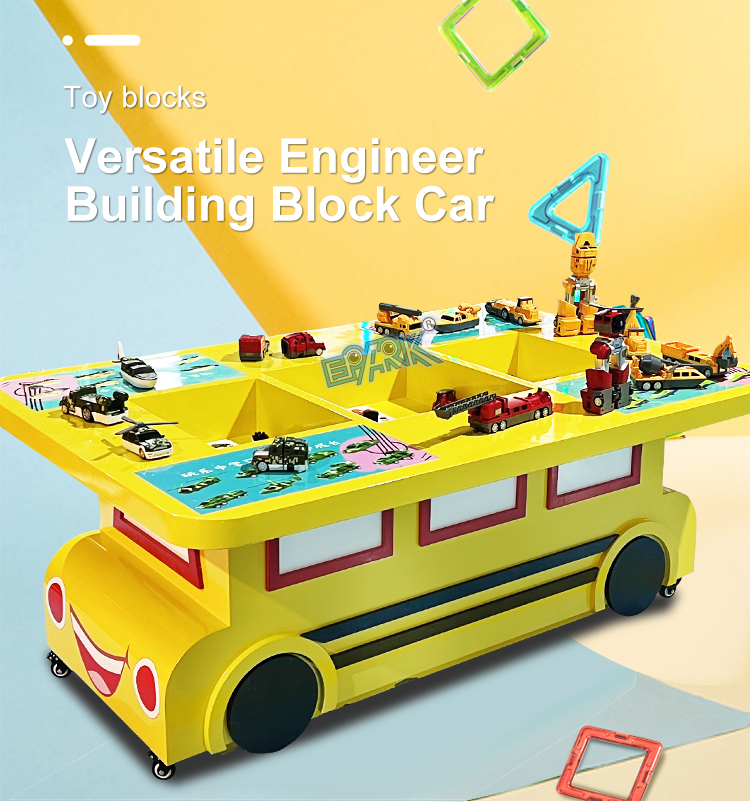 Amusement Park Variety Cartoon Building Block Car factory