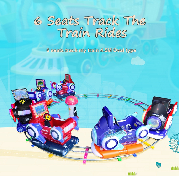 New Kids Electric Game Small Electric Train Amusement Park Ride Mini Track Train Rides For Sale supplier