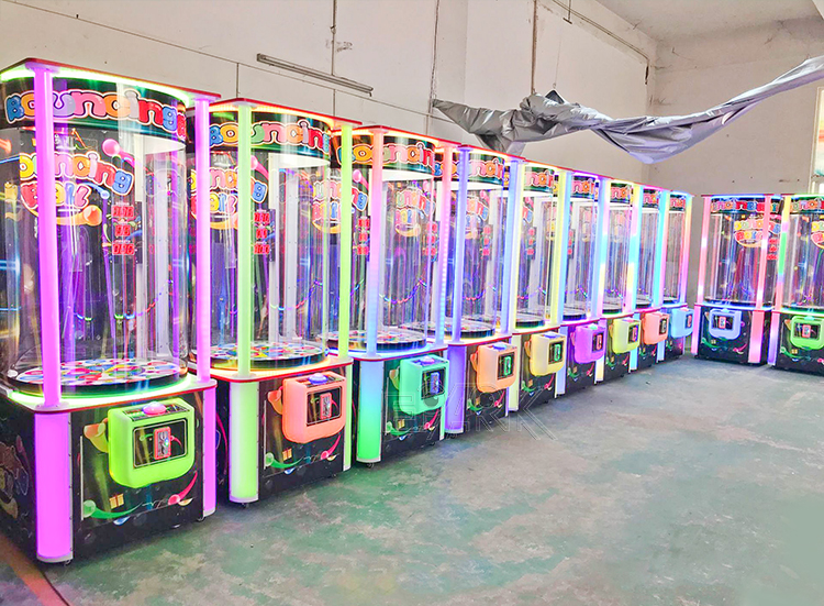 Coin Operated Bouncing Ball Redemption Arcade Lottery Game Machine manufacture