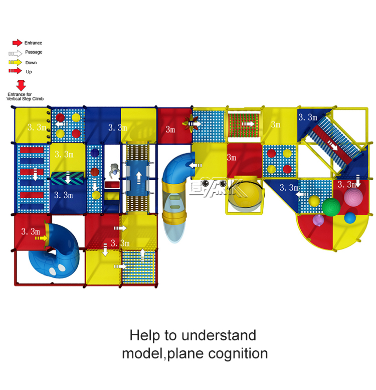 Custom Size Factory Price Children Maze Commercial Kids Indoor Soft Play Playground Equipment for Sale manufacture