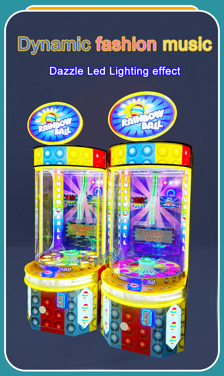 Amusement Machine Coin Operated Ticket Machine Bouncing Ball Redemption Games manufacture