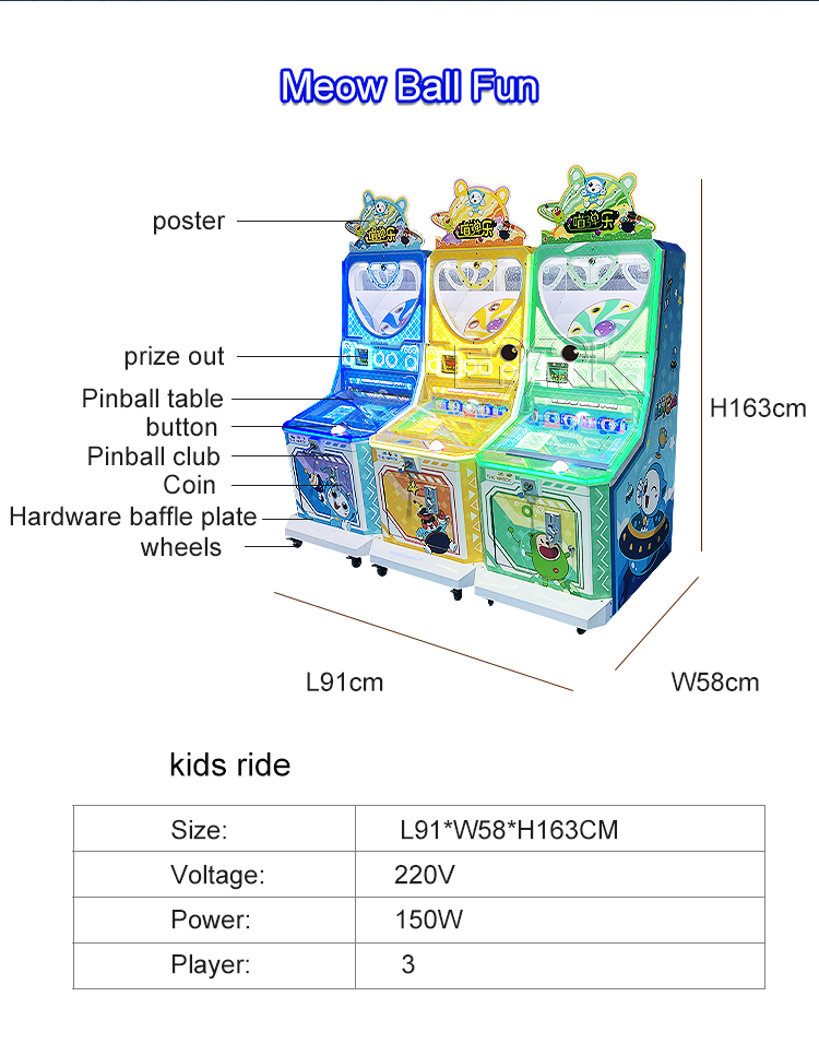 Children Candy Pinball Machine Kids Capsules Toy Vending Machine Coin Operated Arcade Pinball Game Machine manufacture