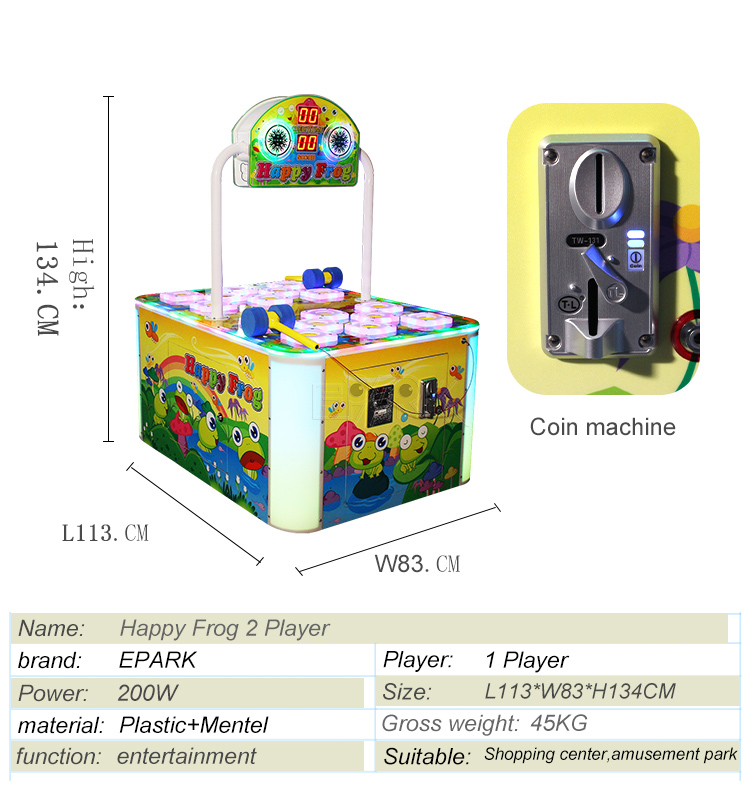Hitting Hammer Games 2 Player Hit Hammer Competition Games Lottery Ticket Machine supplier