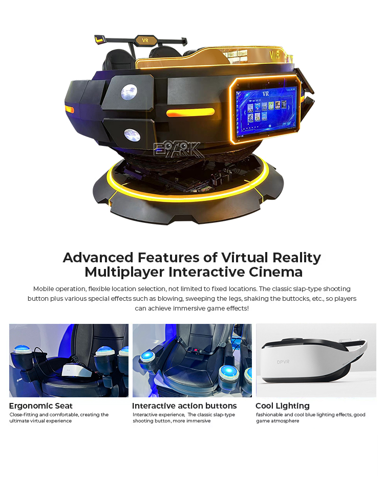 360 VR Simulator 360 Degree Rotating Chair VR Machine 9D Virtual Reality Simulator 5 Seats VR Magic UFO supplier