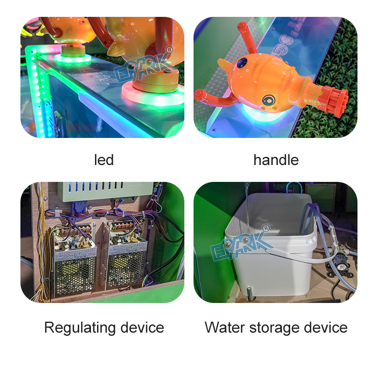 Kids Arcade Interactive Water Shooting Coin Operated Video Game Machine manufacture