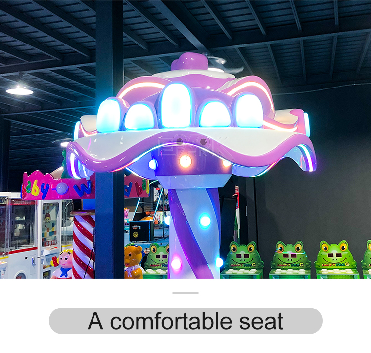 Best Quality Amusement Kids Rides Indoor Outdoor Playground Merry-go-round 3 People Small Carousel For Sale supplier