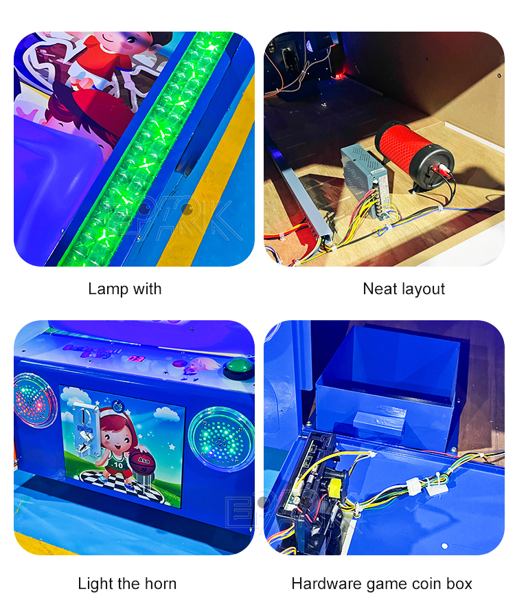 Indoor Sports Coin Operated Arcade Shooting Hoops Mini Basketball Hoop Kids Basketball Machine factory