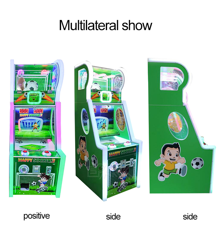 Indoor Amusement Coin Operated Arcade Happy Soccer Lottery Ticket Prize Game Machine details