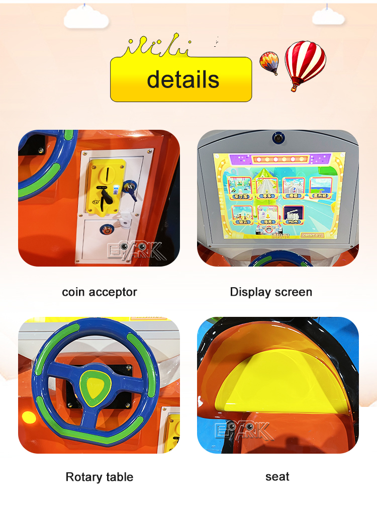 3D Cute Dog Swing Car Machine Video Coin Operated Kiddie Car Coin Operated Kids Game Machine Kiddie Ride factory