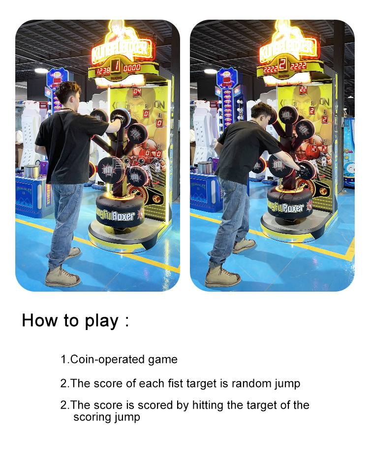 New Kick Boxing Machine Sports Music Boxing Punch Machine For Gaming Equipment manufacture