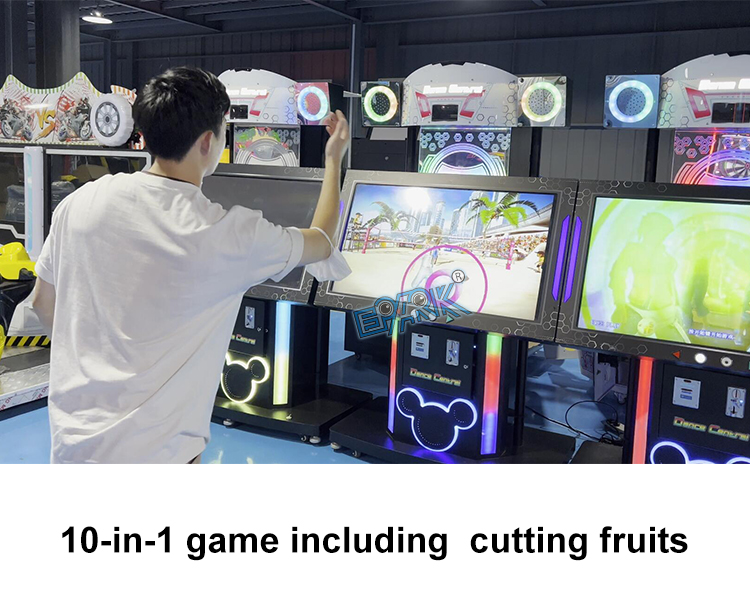 Hot Sale Coin Operated Amusement Dance Central Dancing Video Game Machine For Shopping Mall factory