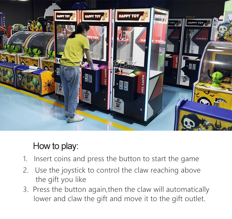 Happy Toy Time Game Gift Claw Crane Vending Machines Lovely Toys Crane Catch Machine manufacture