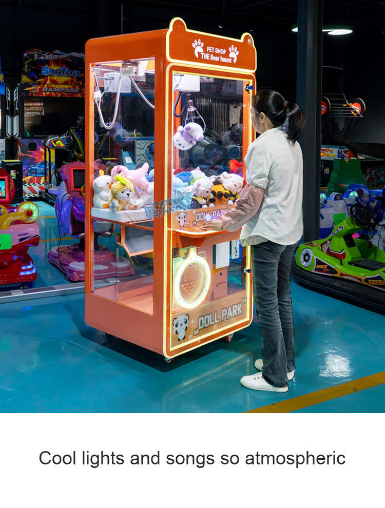 Coin Operated Arcade Toy Claw Machine Crane Machine manufacture