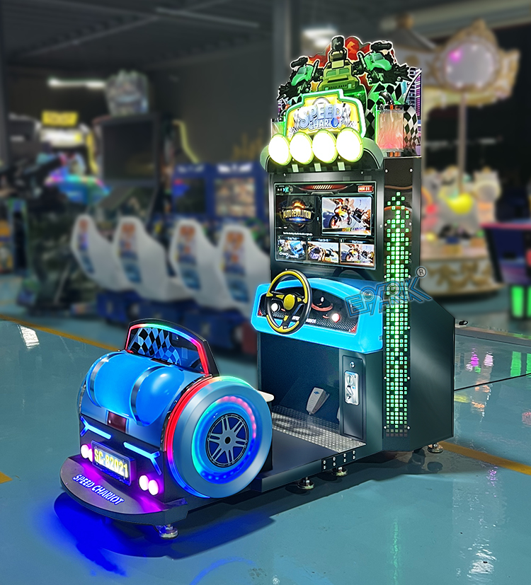 26 Inch Video 3d Coin Operated Speed Racing Car Game Steering Wheel Car Game Machine supplier