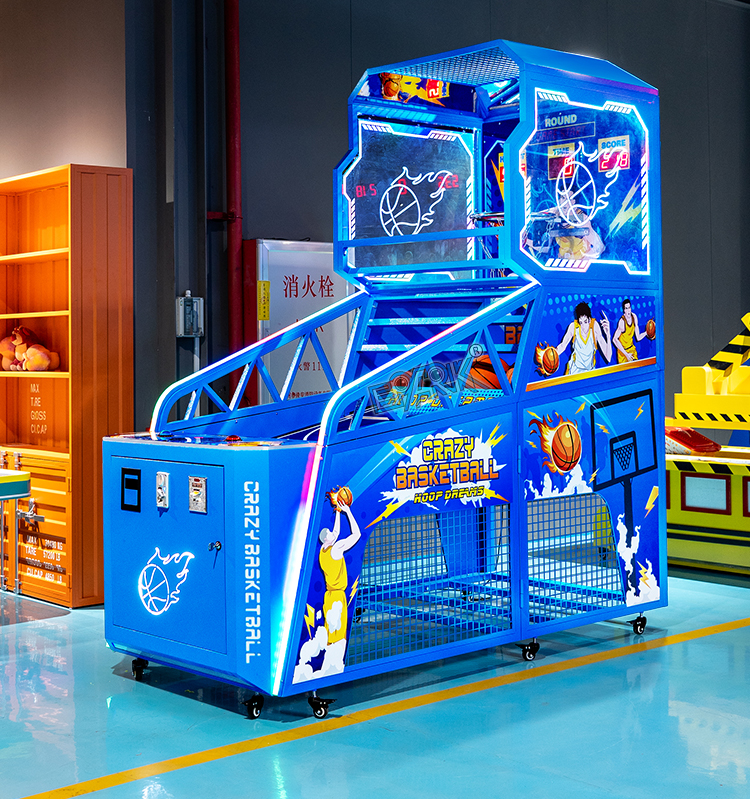 Coin Operated Arcade Crazy Basketball Game Machine Indoor Basketball Shoot Machine manufacture