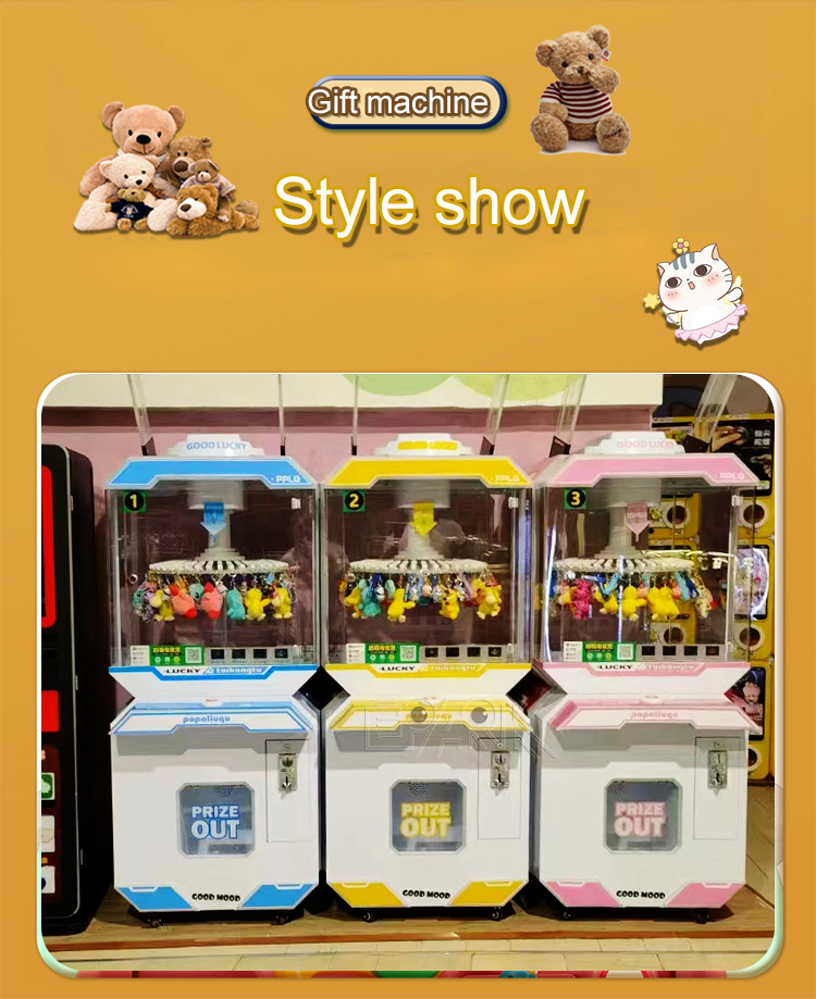 Coin Operated Prize Gift Game Machine Automatic Card Clip Game Machines manufacture