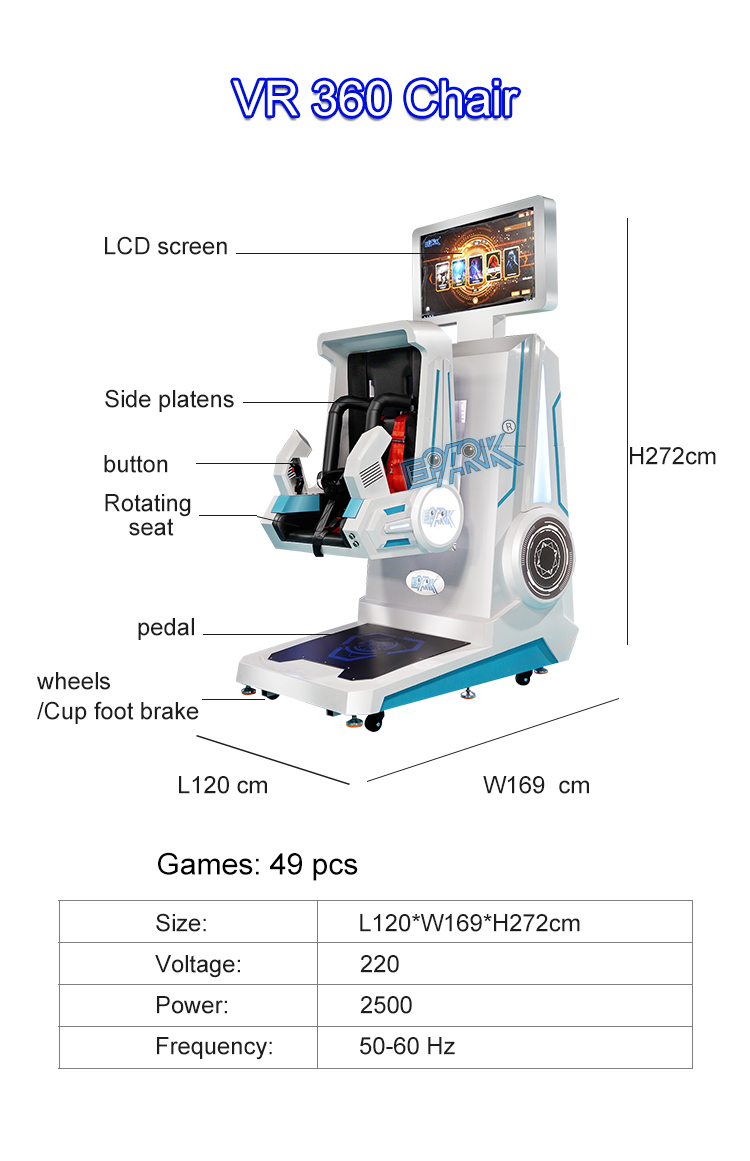 Realistic Virtual Reality Chair VR 360 Flight Simulators Game Machine 9D 360 Simulator factory