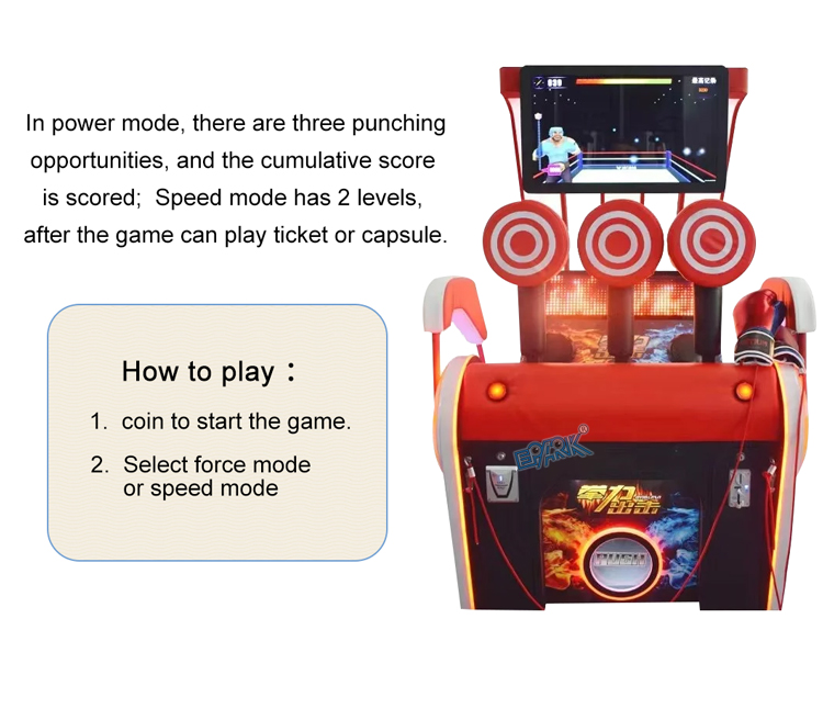 Indoor Coin Operated Punching Boxing Machine Electronic Boxing Game Machine details
