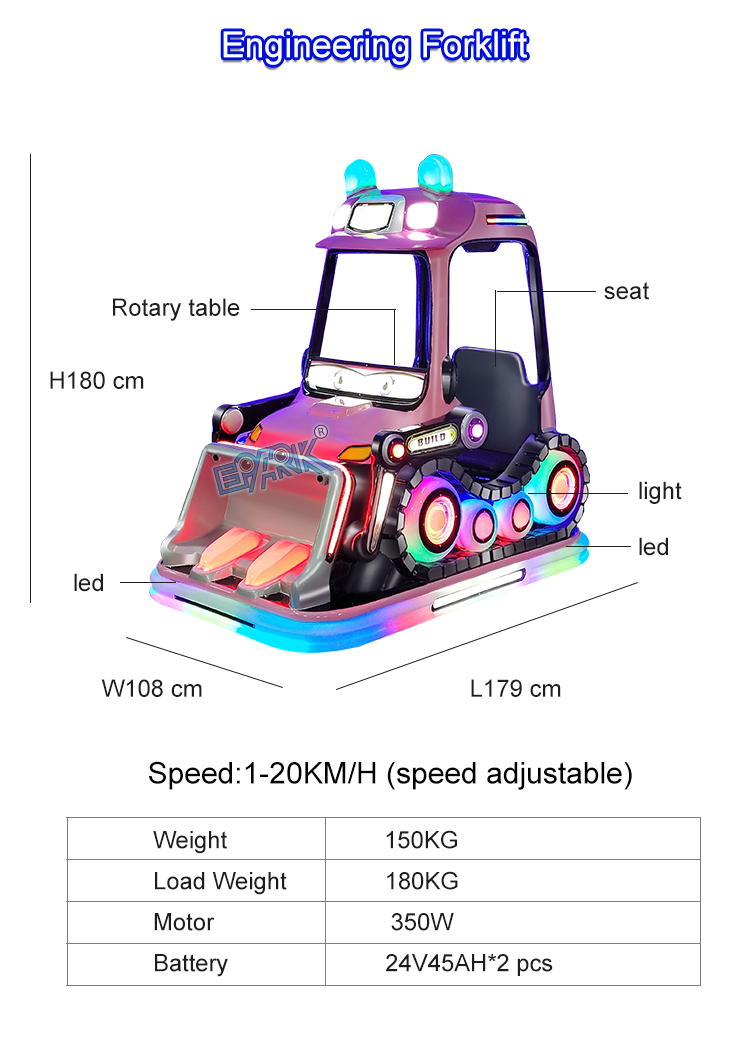 Amusement Plaza Machine Kiddie Ride Bumper Car For 2 Players Earn Money Game Machine manufacture