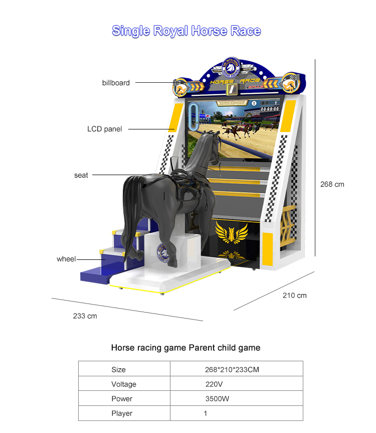 Horse Kid Racing Game Machine Amusement Park Arcade Video Horse Riding Game Machine For Sale details