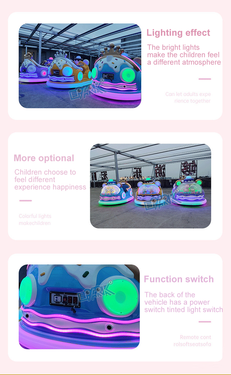 Customize Amusement Park Indoor Battery Electric Ride On Car Mini Kids Bumper Car details