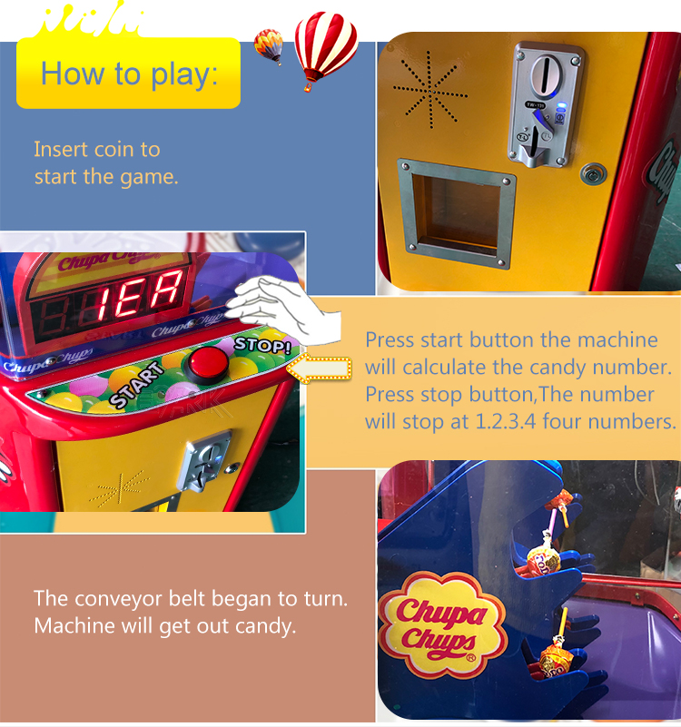 Coin-operated Game Machine Vending Machine Lollipop Game Machine supplier