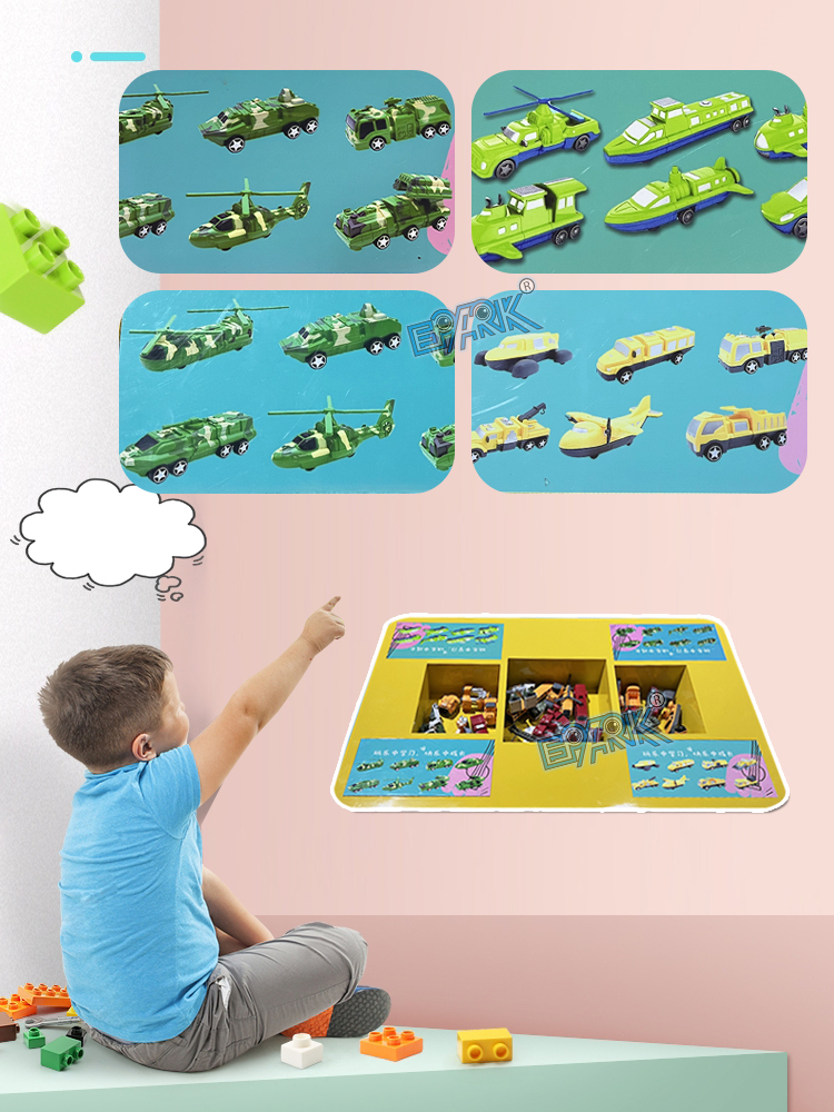 Amusement Park Variety Cartoon Building Block Car supplier