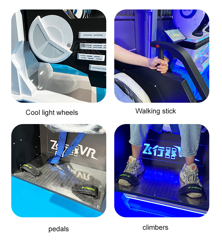 360 Degree 9D VR Motion Chair Virtual Reality 9D Cinema VR  Flying Simulator For VR Zone details